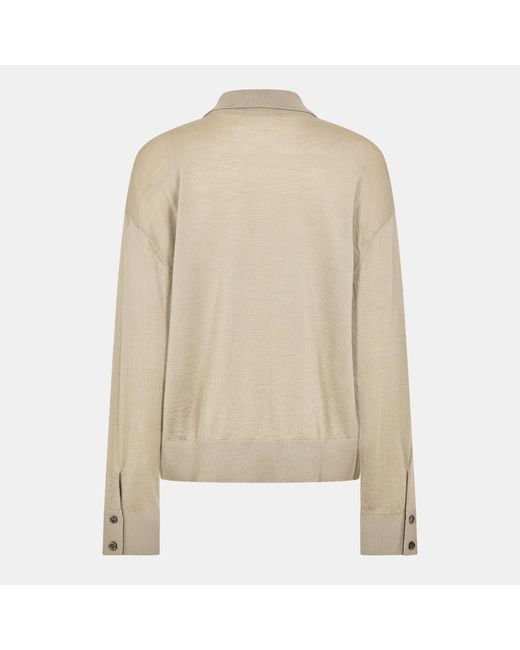 AMI Natural Solid Color Fashion Knitted Top