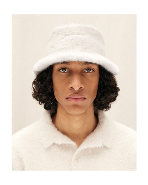 Jacquemus White Le Bob Neve Bucket Hat for men