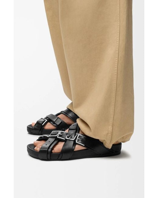 Loewe Black Type Fussbett Sandals for men