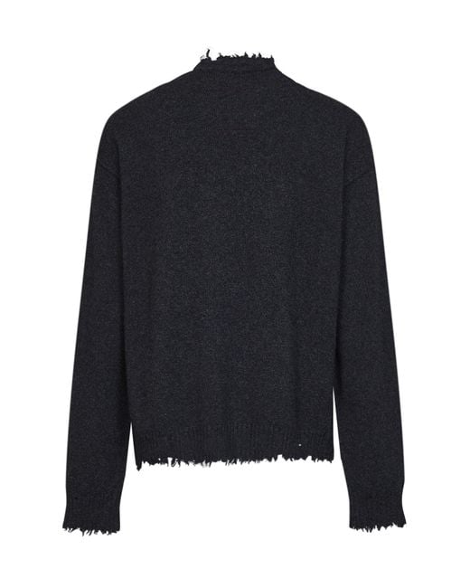 Uma Wang Blue Long-Sleeved Sweater for men