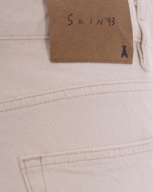 Patrizia Pepe Gray Logo-Button Straight-Leg Jeans