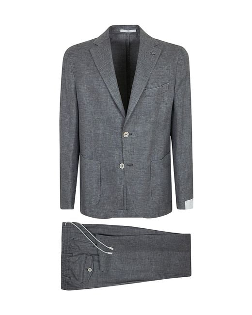 Eleventy Gray Two-Piece Tailored Suit for men