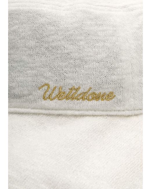 we11done White Logo Fisherman's Hat for men