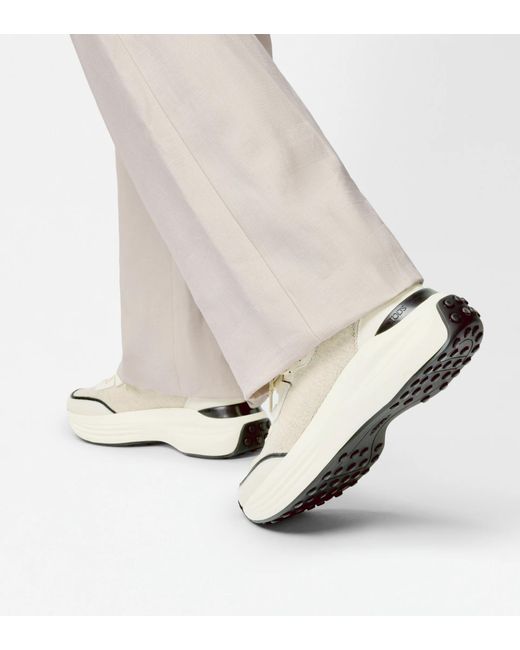Tod's White Lace-Up Sneakers