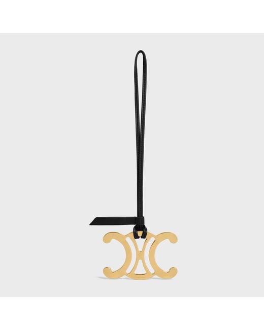 Céline Metallic Maxi Triomphe Charm