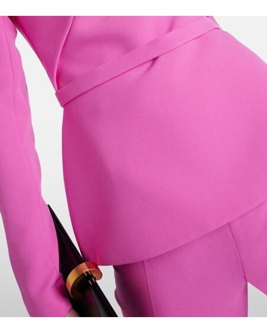 Safiyaa Pink Paneled Crêpe Top