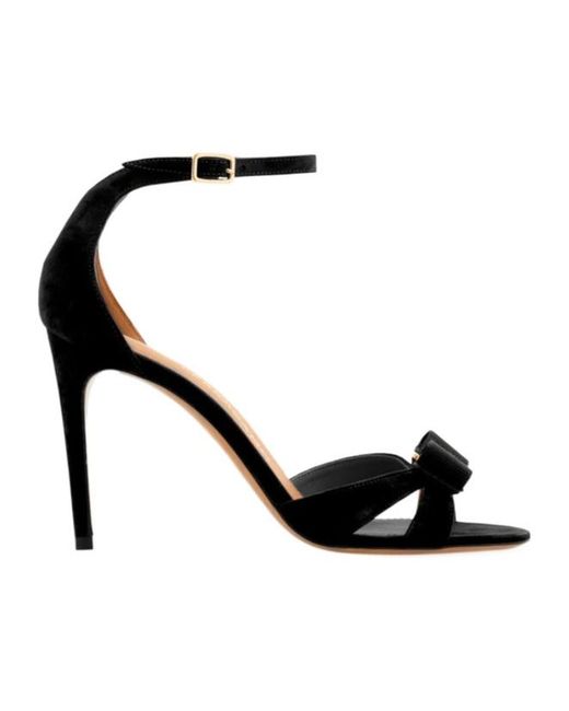 Ferragamo Black Ferragamo Vara Bow Sandals