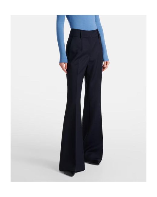 Gabriela Hearst Blue Casual Trousers With Belt Loops
