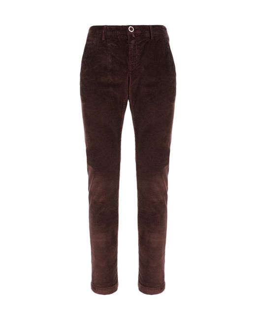 Jacob Cohen Brown Straight-Leg Casual Trousers for men