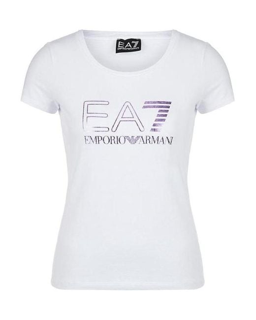 Emporio Armani White Short-Sleeved T-Shirt