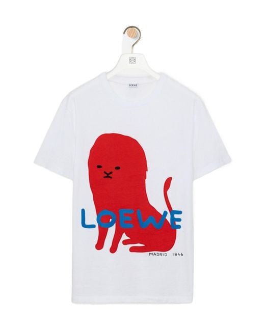 Loewe White Regular Fit T-Shirt