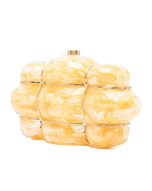 Cult Gaia Metallic Irregularly Shaped Clutch