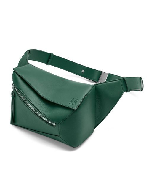 Loewe Green Small Puzzle Bumbag for men