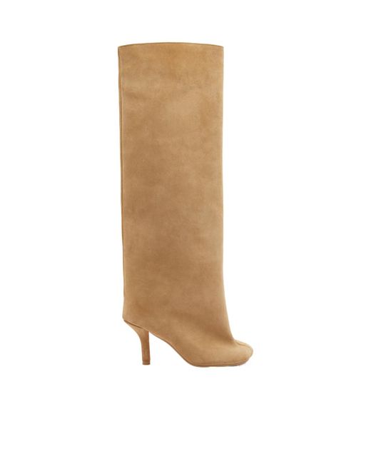 MM6 by Maison Martin Margiela Natural Anotomic High Heel Boots