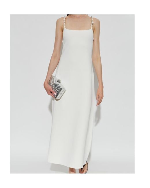 Cult Gaia White Suspender Dress