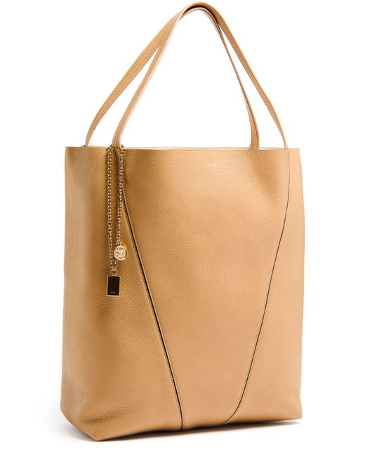 Chloé Natural Chloé Spin Large Tote Bag