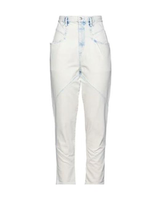 Isabel Marant White Denim Trousers