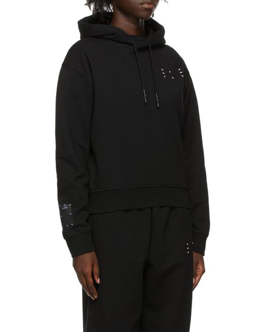 McQ Alexander McQueen Black Graphic-Print Hoodie