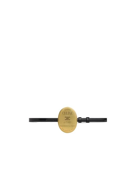 Céline White Maison Belt 13Mm