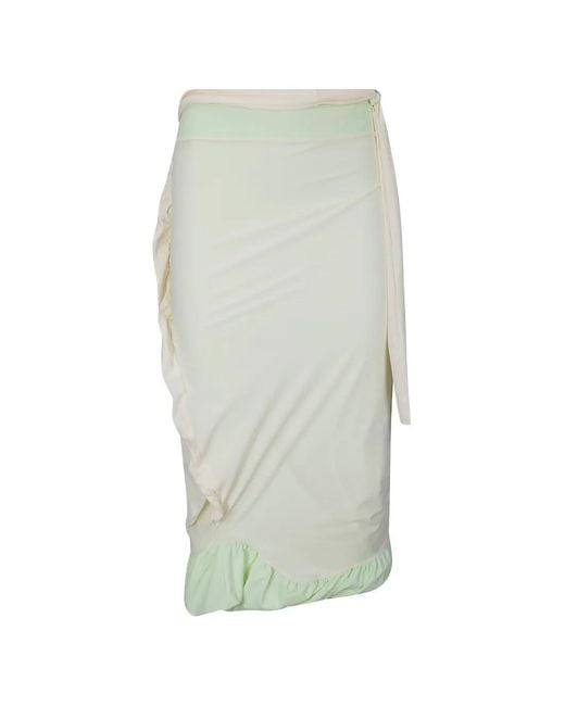 OTTOLINGER Green Twisted Reversible Skirt