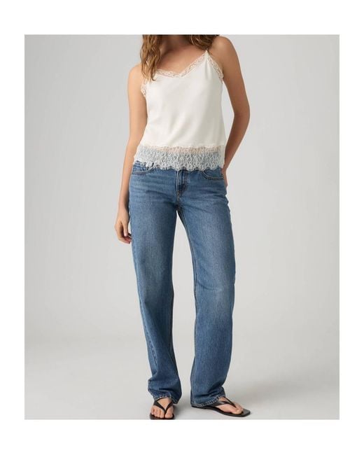 Levi's Blue Low Straight Jeans
