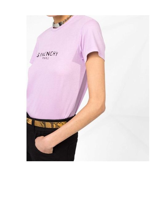 Givenchy Pink Logo Printed T-Shirt