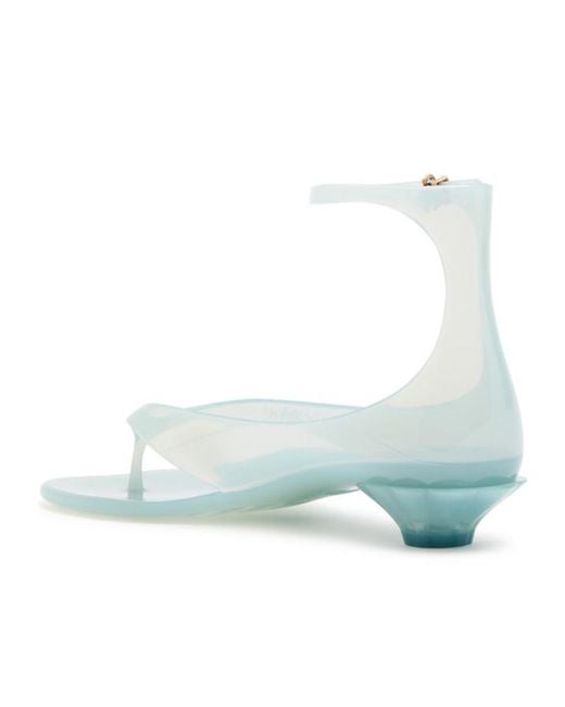 Chloé Blue Jelly 25 Thong Sandals