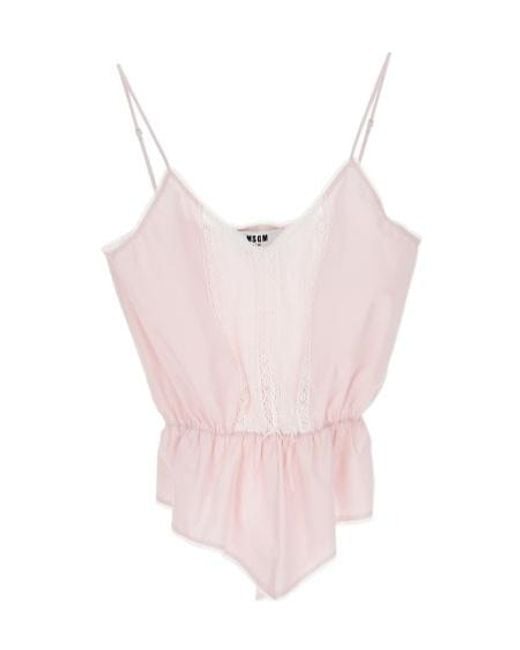 MSGM Pink Tank Top