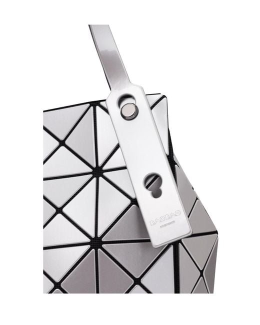 Issey Miyake White Bao Bao Geometric-Panel Tote Bag
