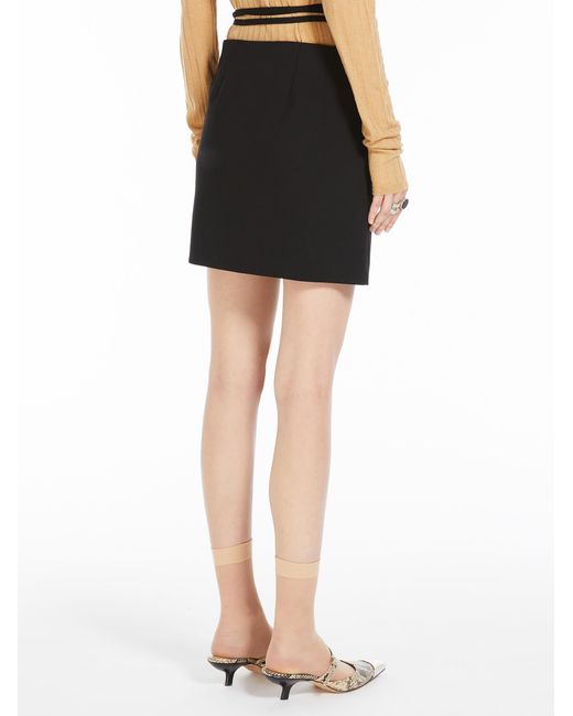Sportmax Black Mini Wrap Skirt