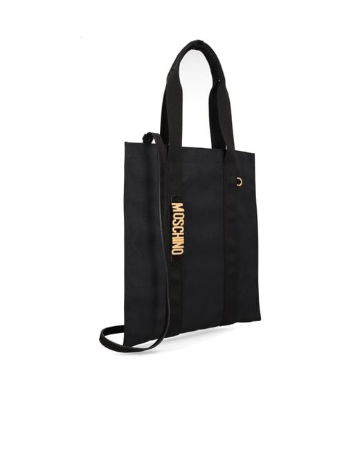 Moschino Black Logo Detail Top Handle Bag