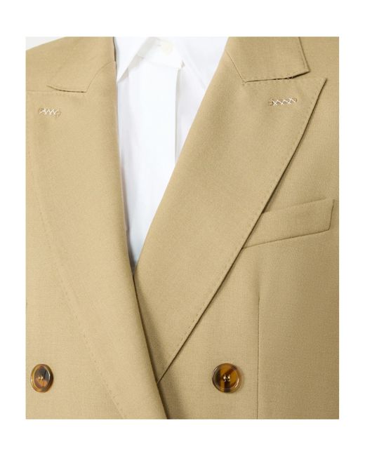 Max Mara Natural Double-Breasted Blazer