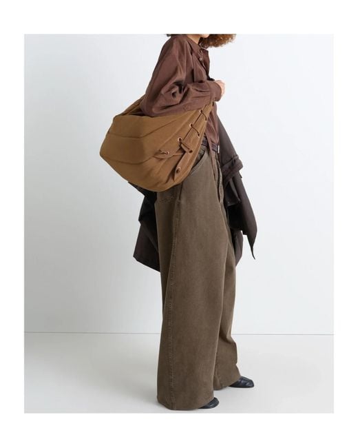 Lemaire White Medium Soft Gam Shoulder Bag