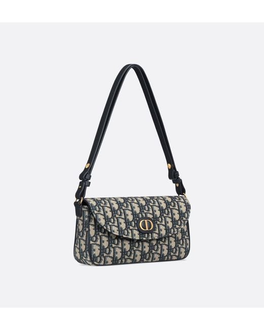 Dior White 30 Montaigne D-Vine Pouch With Chain