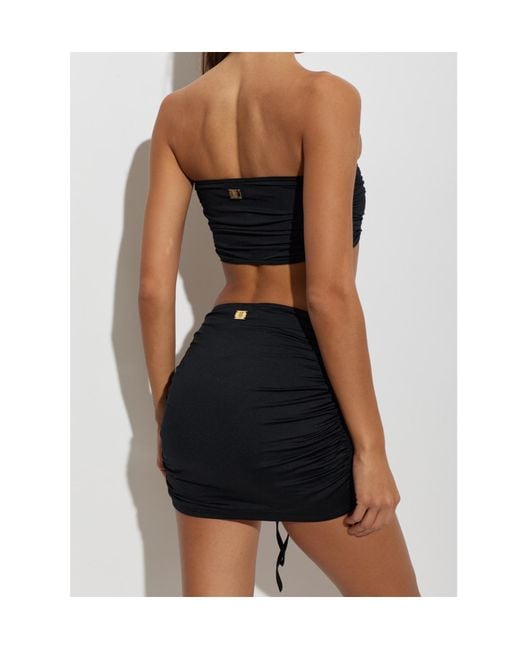 Balmain Black Beach Skirt