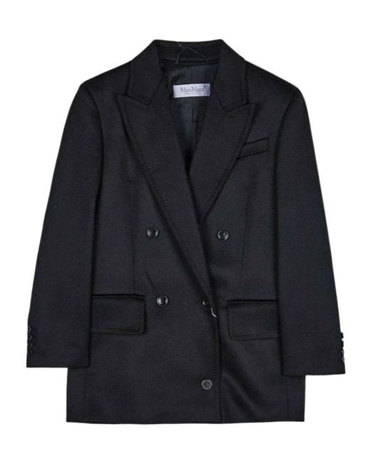 Max Mara Black Long-Sleeved Suit Jacket