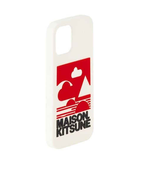 Maison Kitsuné Red Maison Kitsun É X Anthony Burrill Co-Signed Iphone 12 And 12 Pro Mobile Phone Case for men