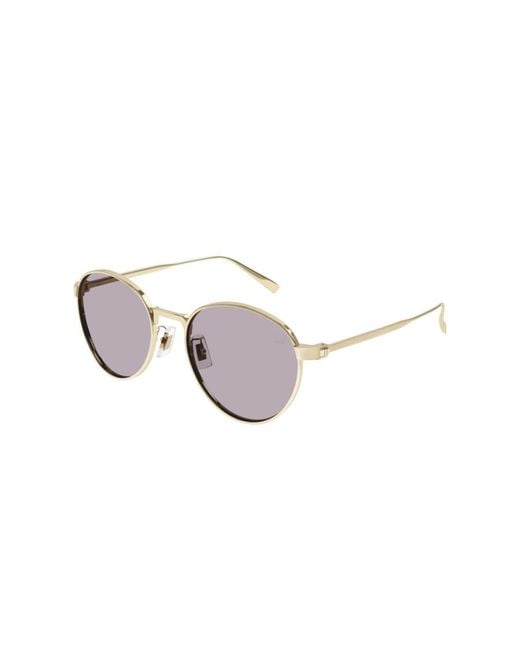 Dunhill White Round-Frame Sunglasses for men