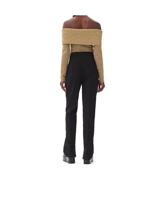 Ganni Black Suiting Trousers