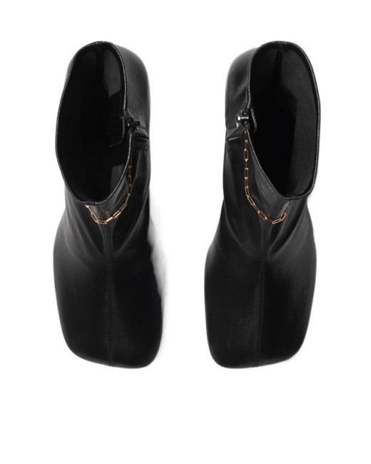 Burberry Black Leather Pumps Boot