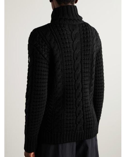 Moncler Black X Edward Enninful Turtleneck Knitted Jumper