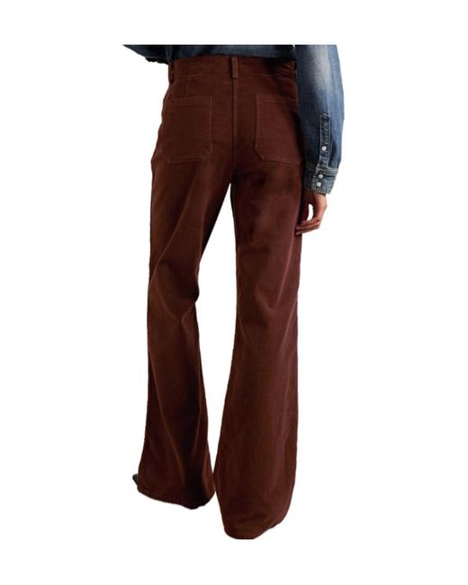 Nili Lotan Purple Florence Flared Pants