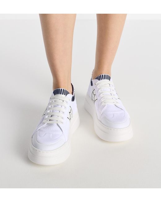 Dior White Star Platform Sneaker