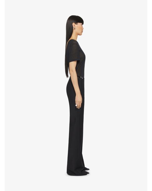 Givenchy Black Voyou Flare Tailored Pants