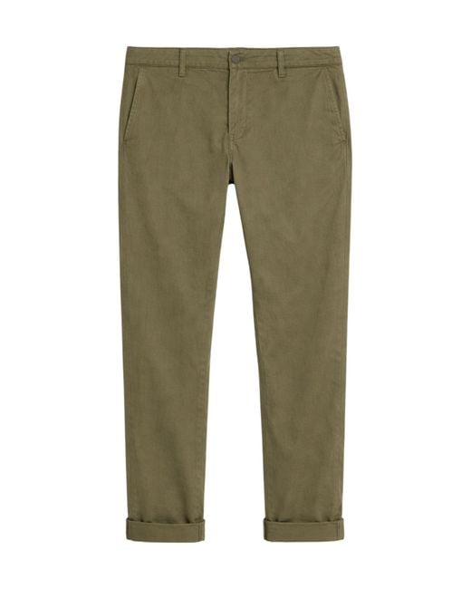 Dondup Green Cuffed Trousers for men