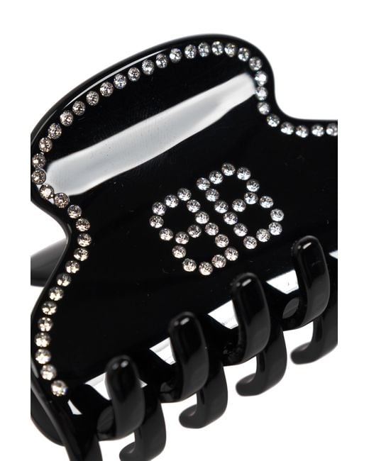 Balenciaga Black Bb Logo Hair Clip