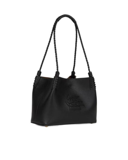 Etro Black Small Libra Tote Bag