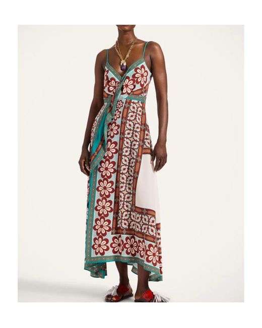 LaDoubleJ Natural Turn Around Floral-Print Maxi Dress