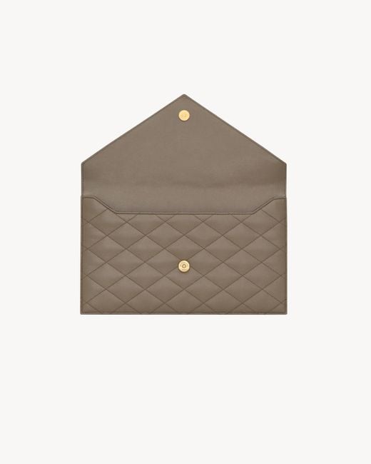 Saint Laurent Gray Paris Pouch