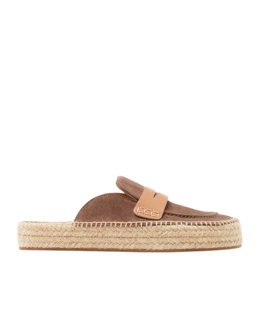 J.W. Anderson Brown Round Head Muller Shoes
